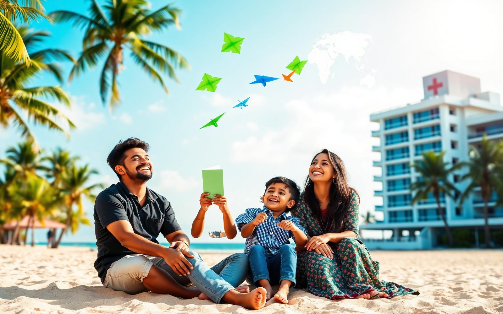 Happy family — medical tourism to India